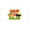 Signmission Soup & Salad Banner Heavy Duty 13 Oz Vinyl with Grommets Single Sided B-96 Soup & Salad - alternate 1